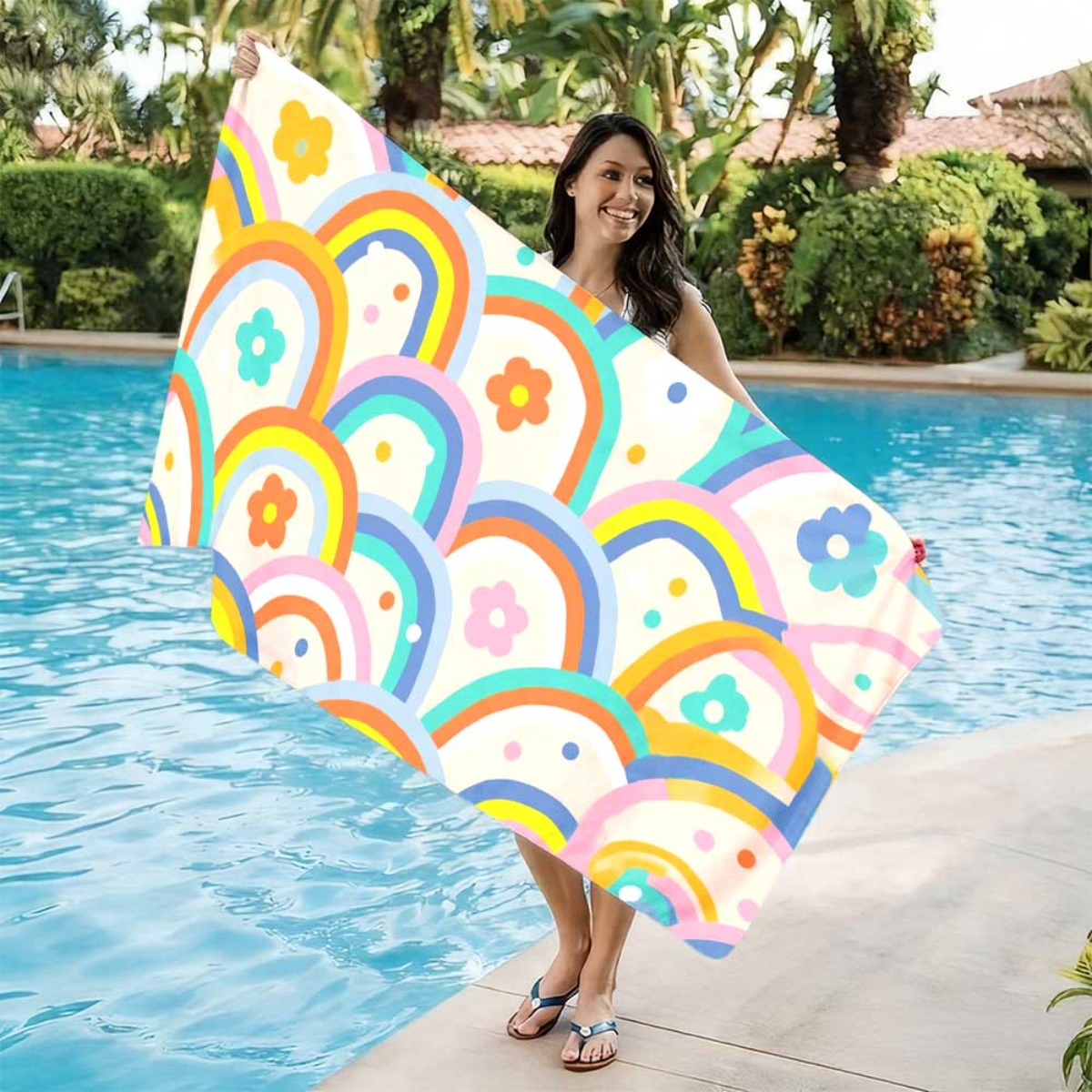 Yoga Fitness Usa - One Beach Towel That Is Reusable,