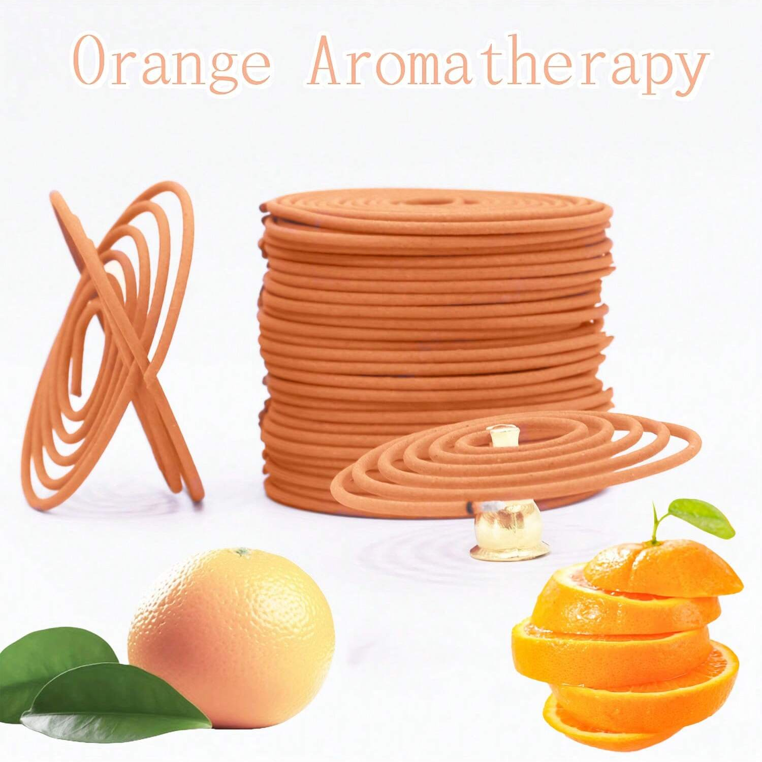 Yoga Fitness Rooms - Orange Scented Incense Coil for Aromatherapy