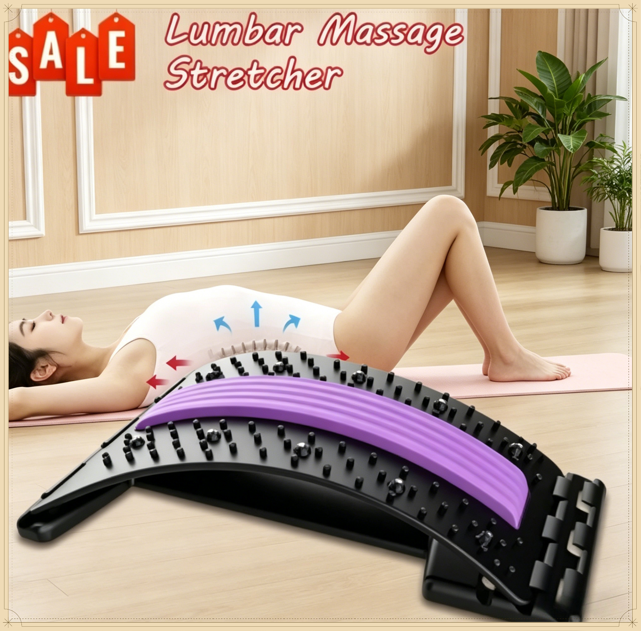 Yoga Fitness Exercises - Yoga Fitness Back Stretching Tool Household