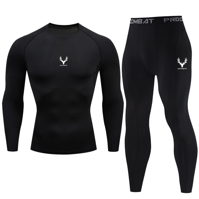 Yoga Fitness Usa - Men's tight fitting sportswear set fitness