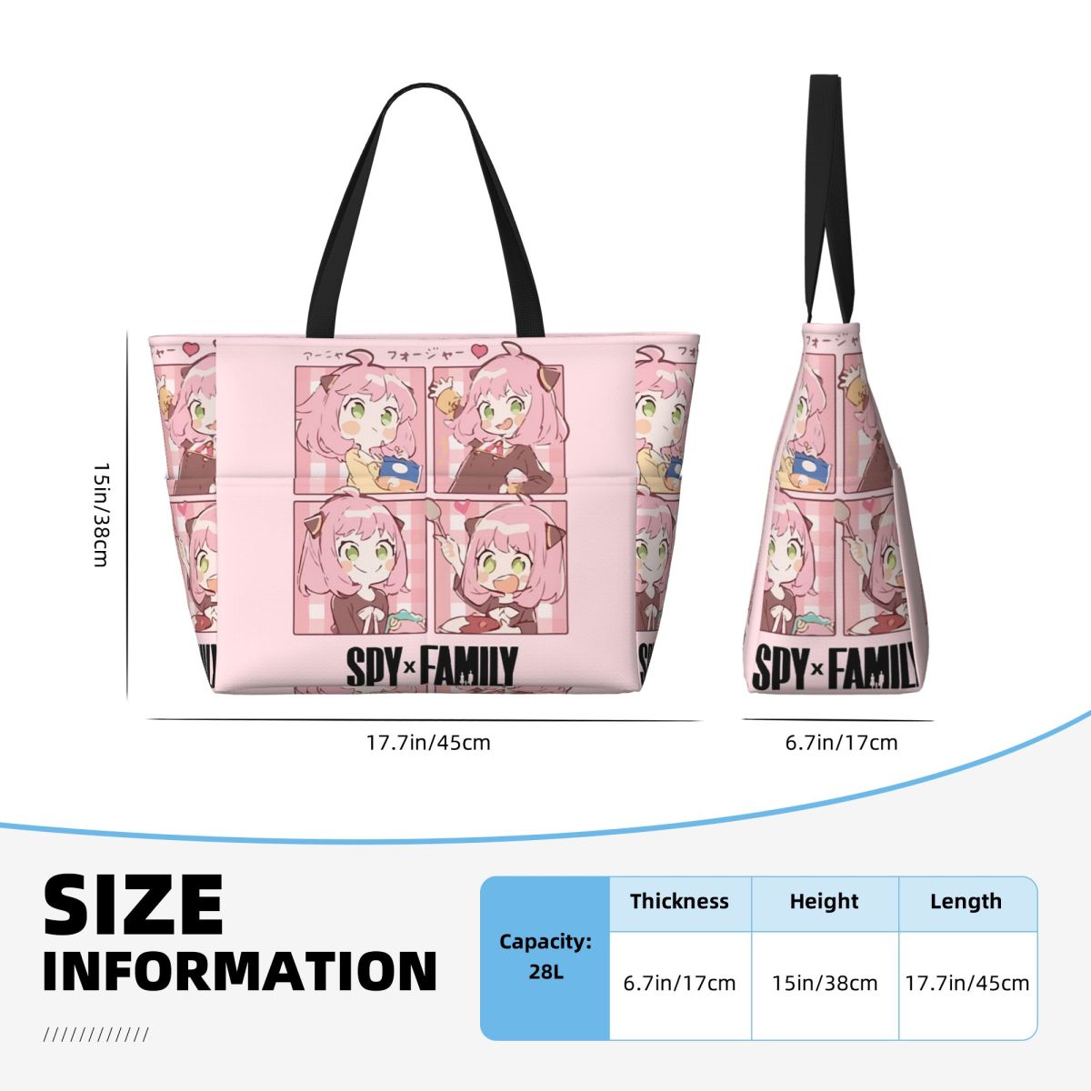 Spy X Family Anya Forger Beach - Yoga Fitness Tote incelemesi ve fiyatı