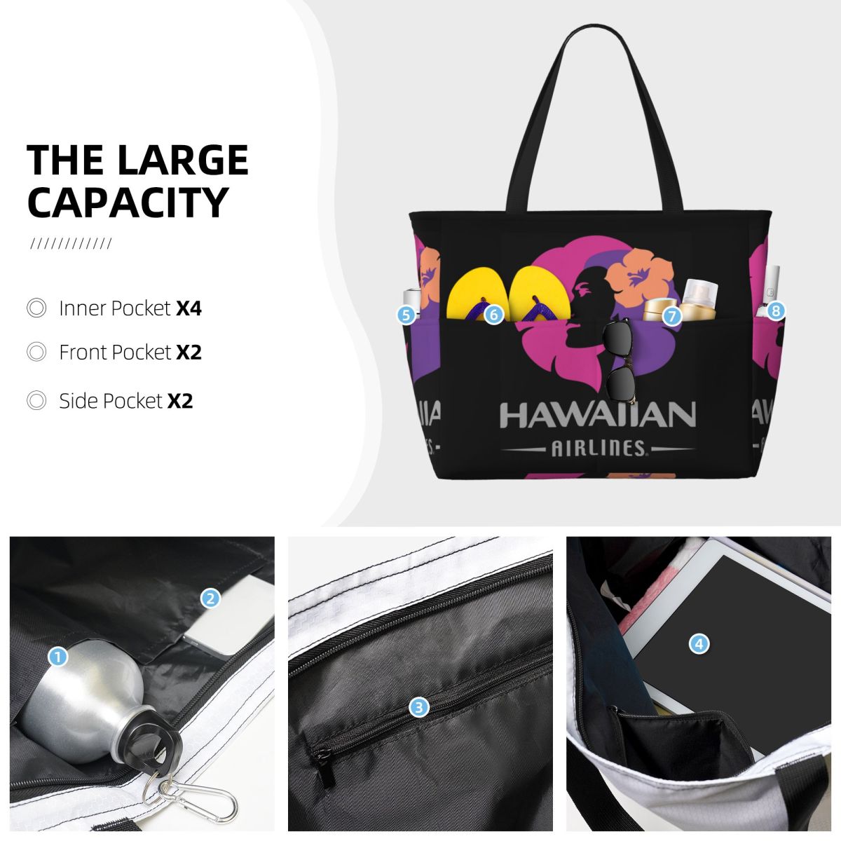 Hawaiian Airlines Herc Travel  - Yoga Fitness Tote incelemesi ve fiyatı