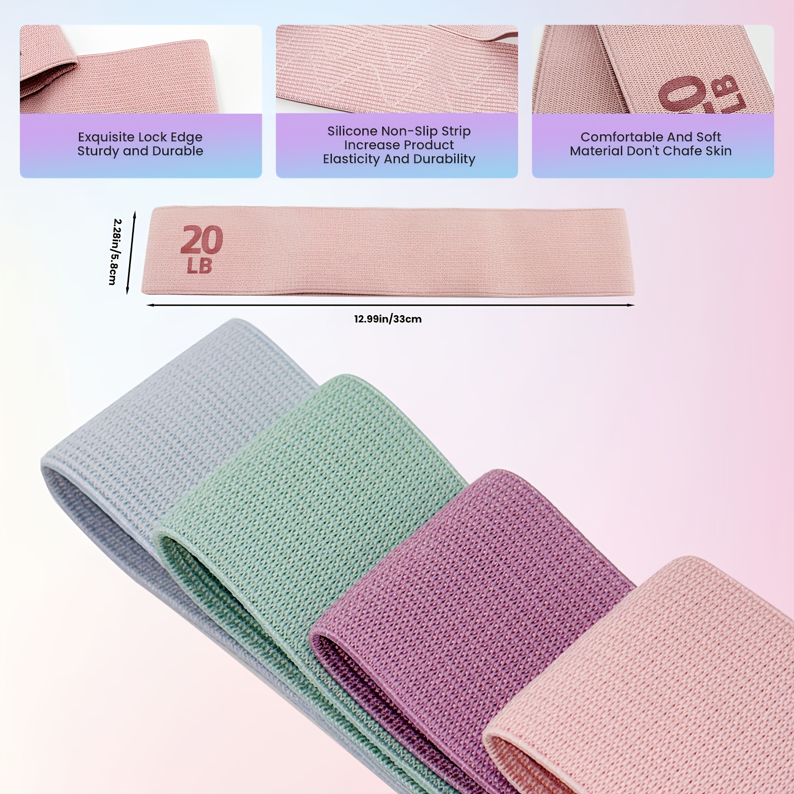 1Pc/4Pcs Fitness Resistance Ba - Yoga Fitness Rooms incelemesi ve fiyatı