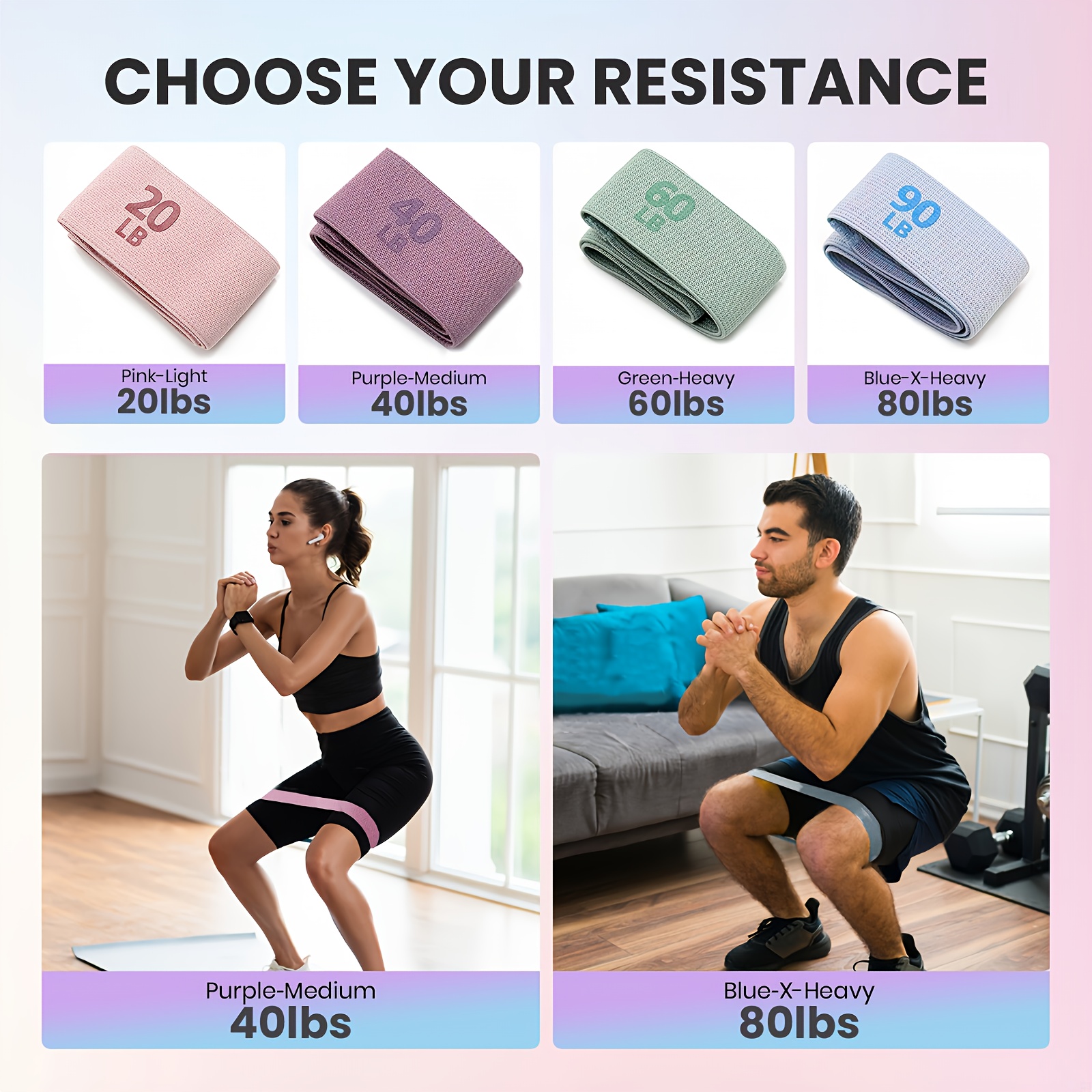 1Pc/4Pcs Fitness Resistance Ba - Yoga Fitness Rooms incelemesi ve fiyatı