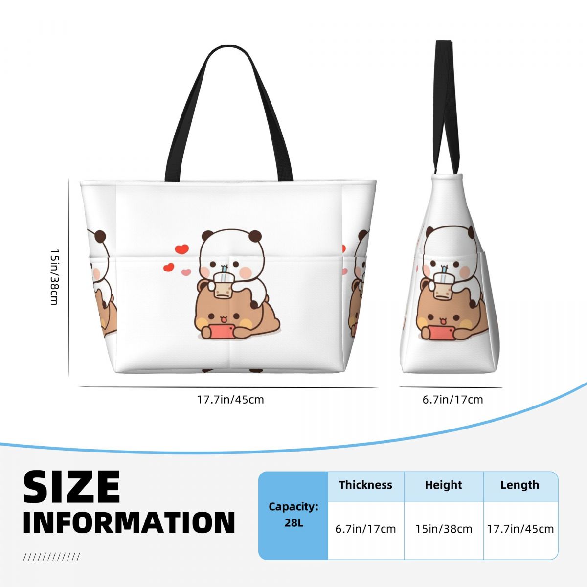 Bear And Panda Bubu Dudu Ballo - Yoga Fitness Tote incelemesi ve fiyatı
