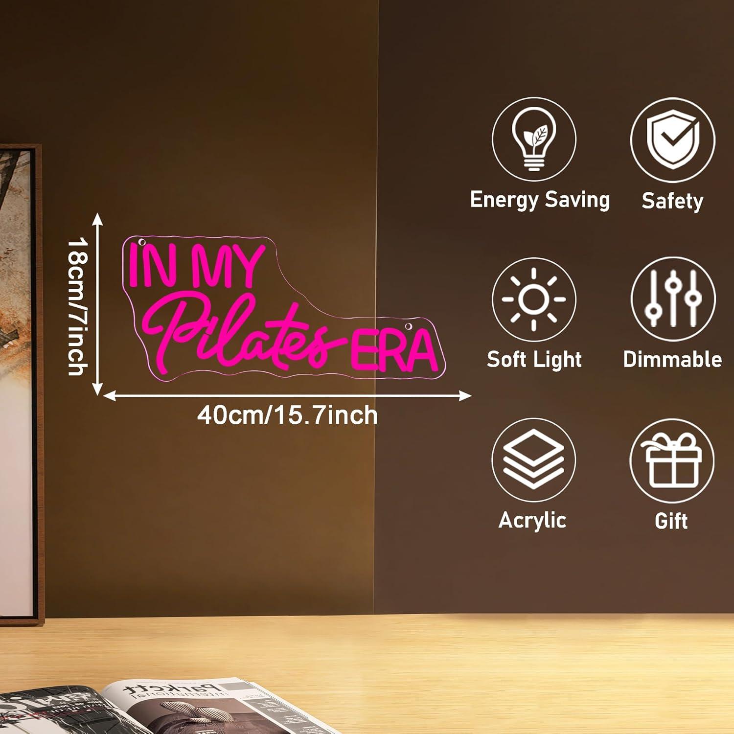 In My Pilates Era Neon Sign Di - Yoga Fitness Rooms incelemesi ve fiyatı