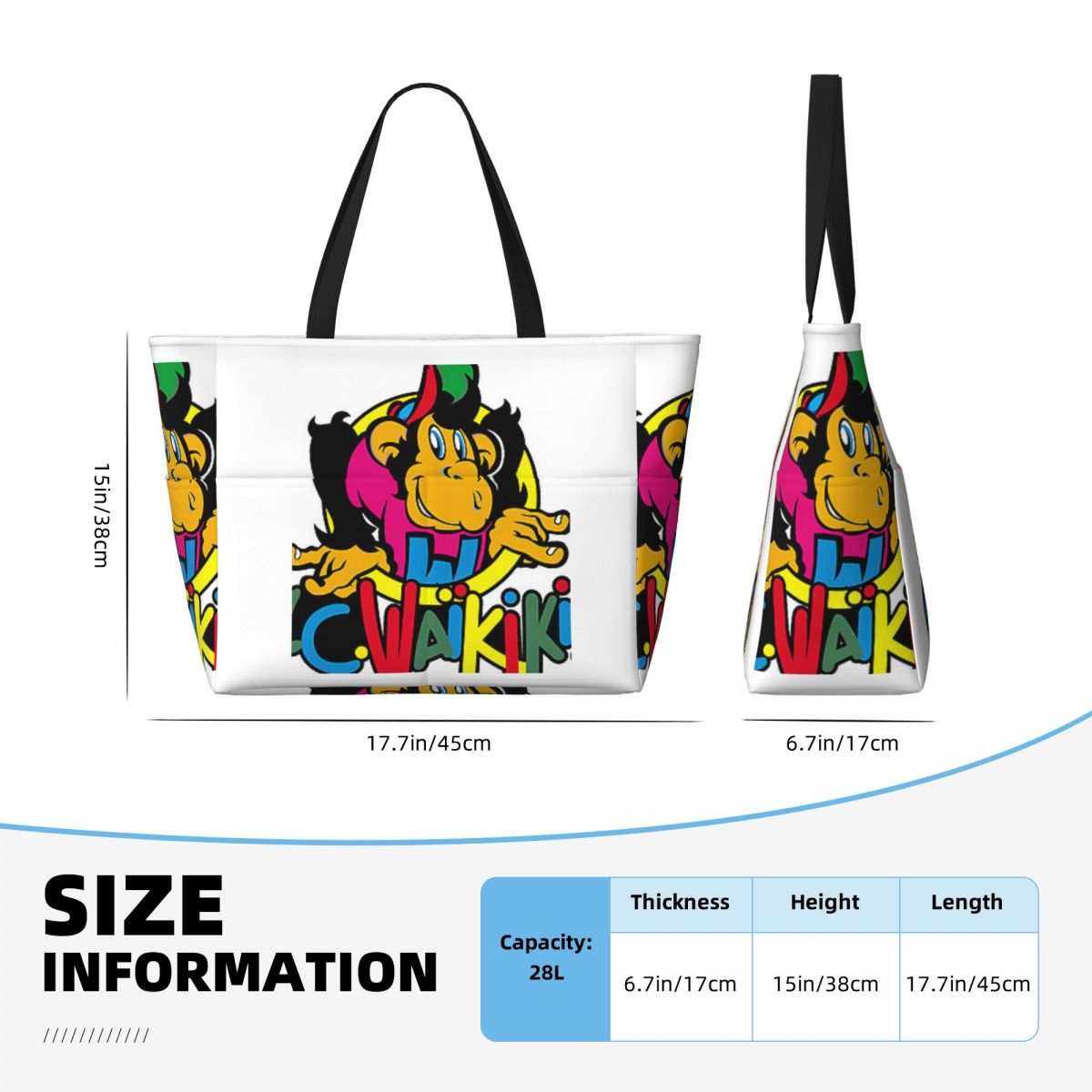 Monkey Lc Waikiki Singe Beach  - Yoga Fitness Tote incelemesi ve fiyatı