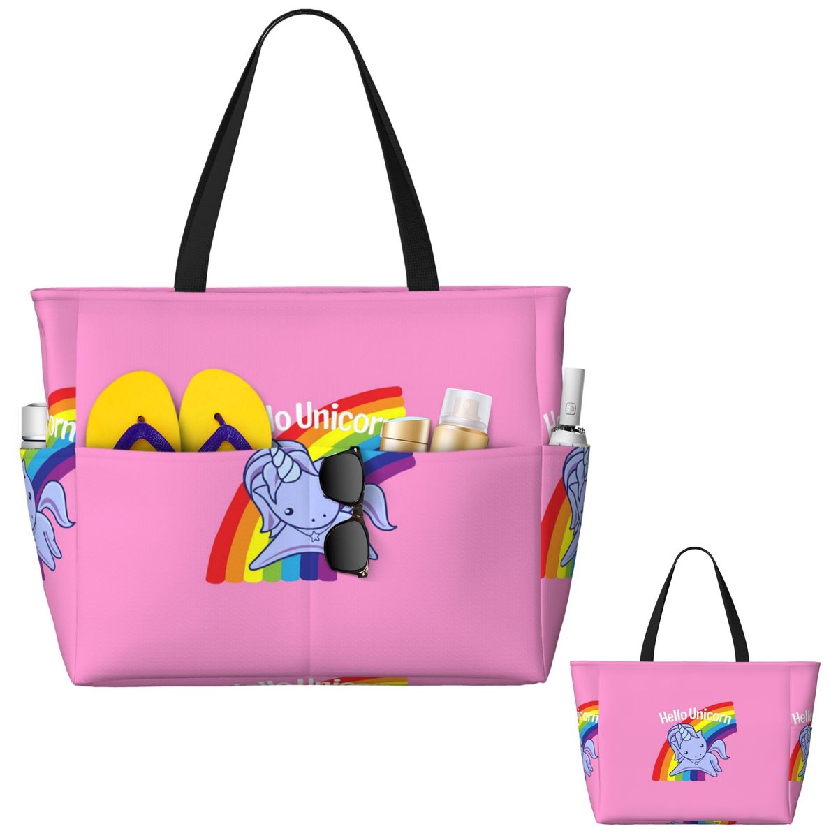 Hello Unicorn Beach Tote Bag S - Yoga Fitness Tote incelemesi ve fiyatı