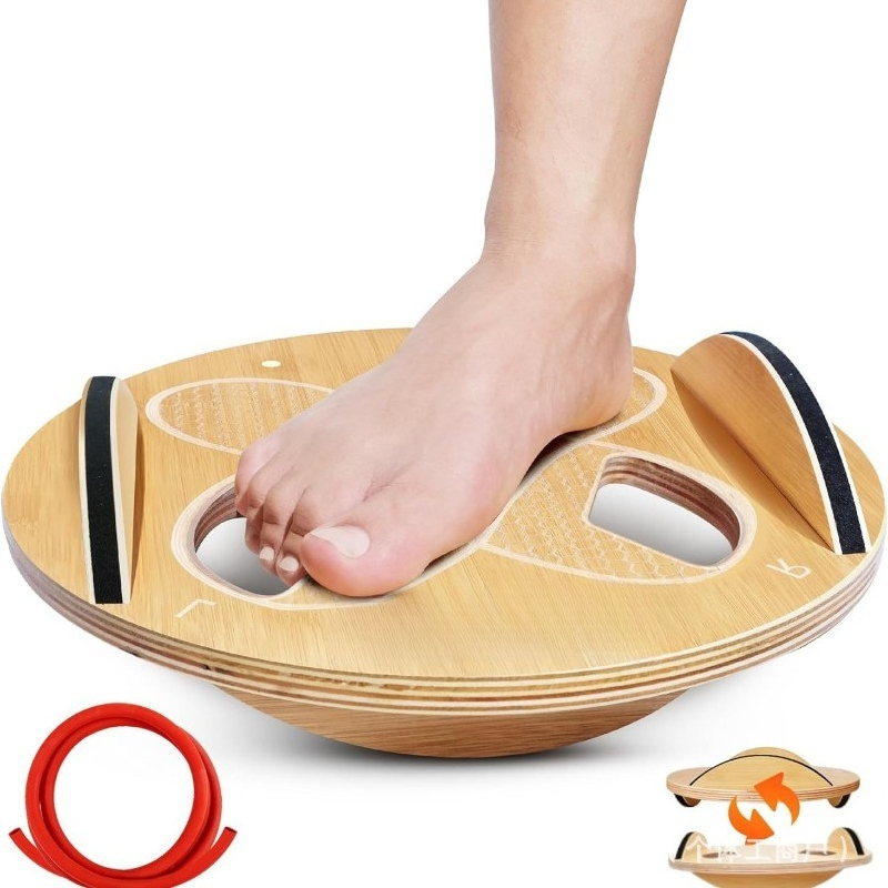 Wooden Fitness Balance Board A - Yoga Fitness Exercises incelemesi ve fiyatı