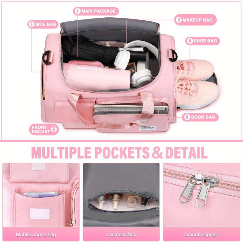 Large Capacity Travel Duffel B - Yoga Fitness Tote incelemesi ve fiyatı