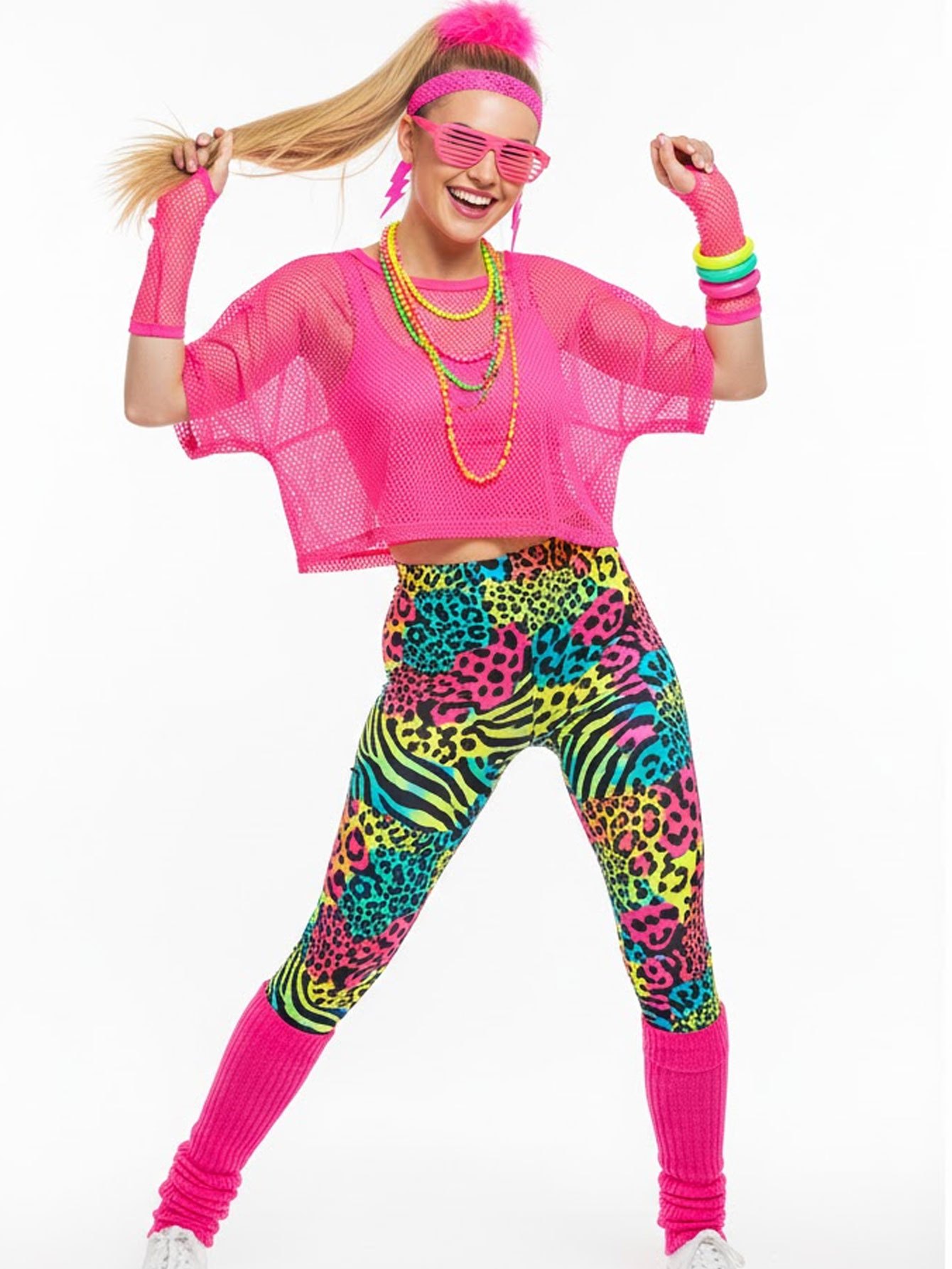 80s Style Mesh T-Shirt Legging - Yoga Fitness Holiday incelemesi ve fiyatı