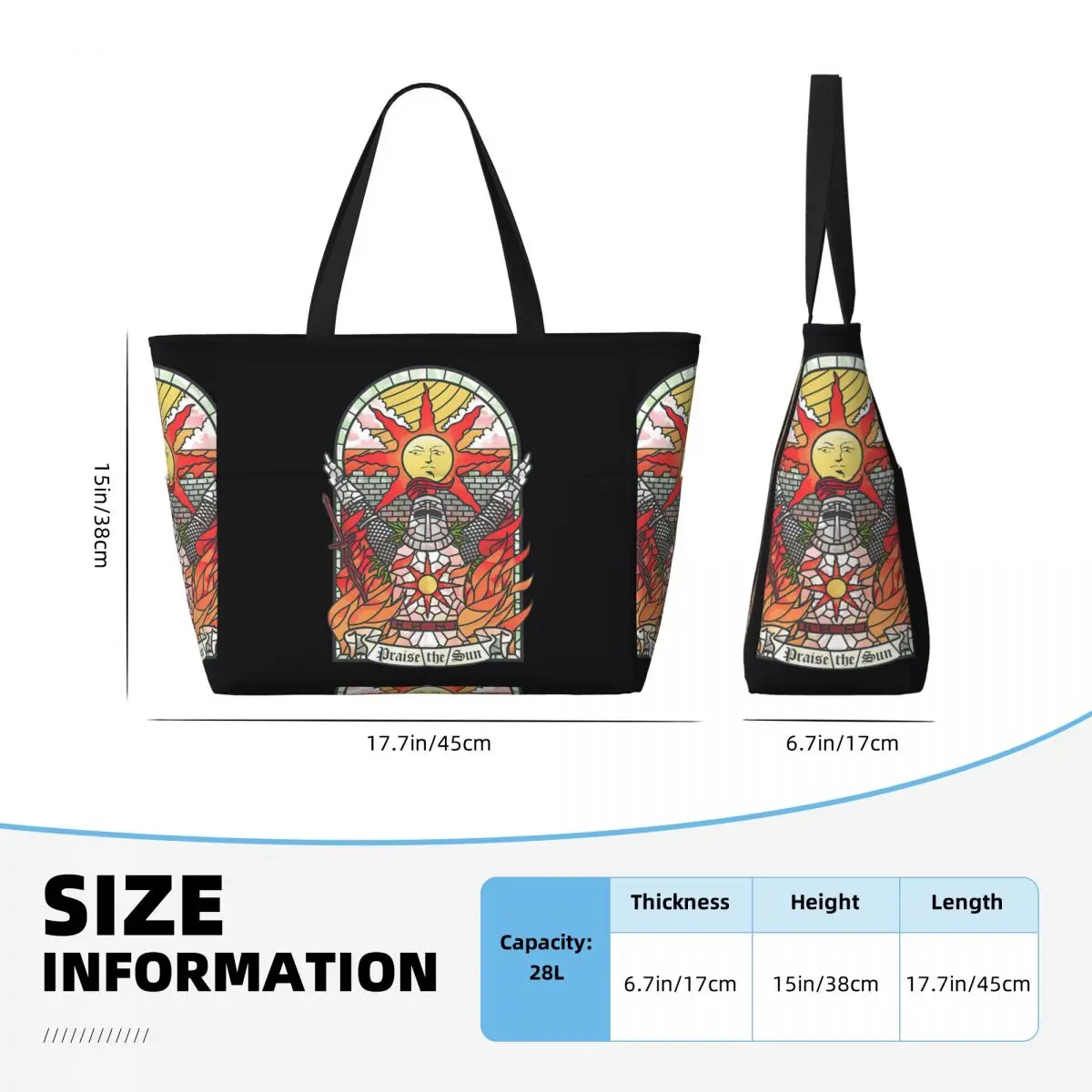 Dark Soul Praise The Sun Beach - Yoga Fitness Tote incelemesi ve fiyatı