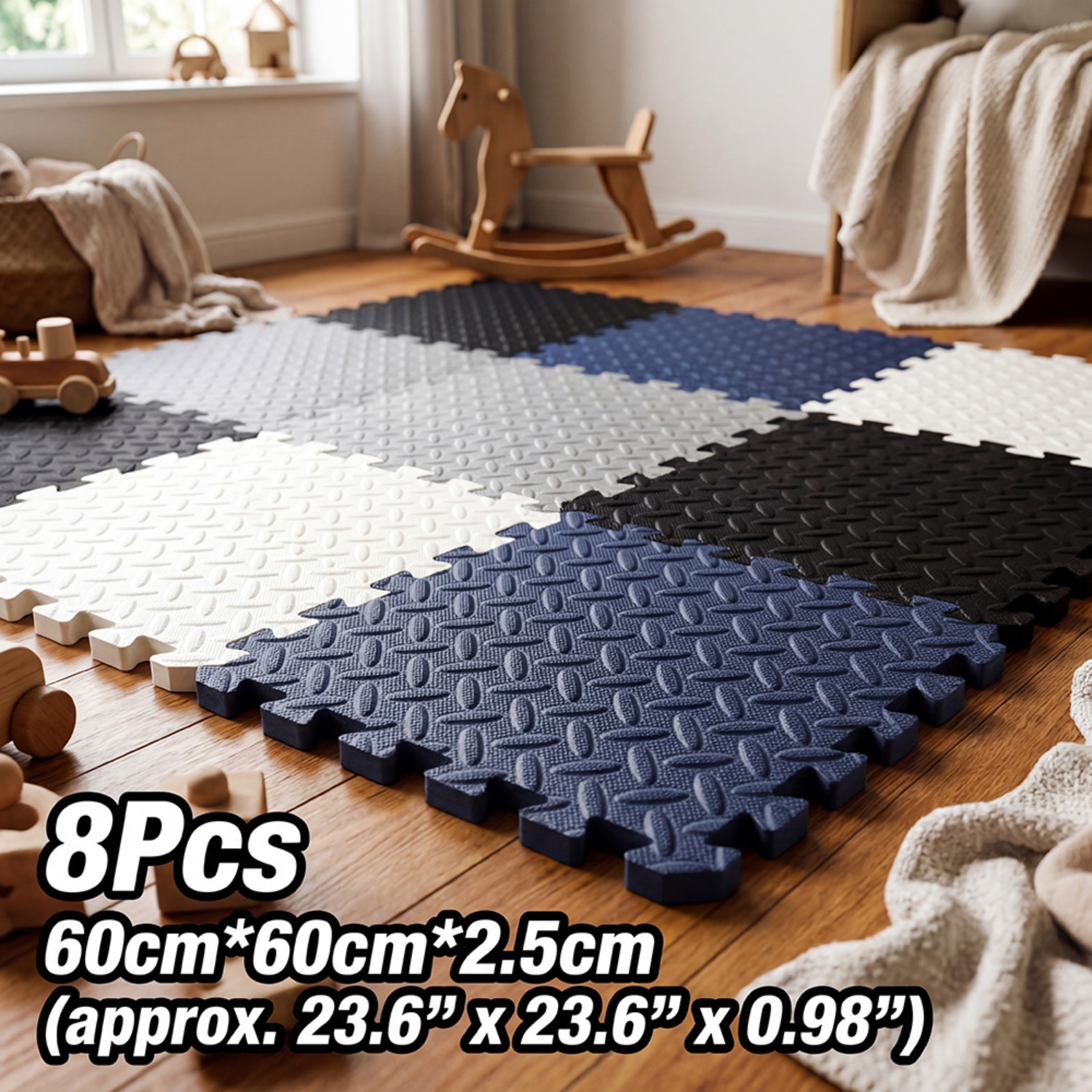 8Pcs 60x60cm EVA Foam Mat Livi - Yoga Fitness Rooms incelemesi ve fiyatı