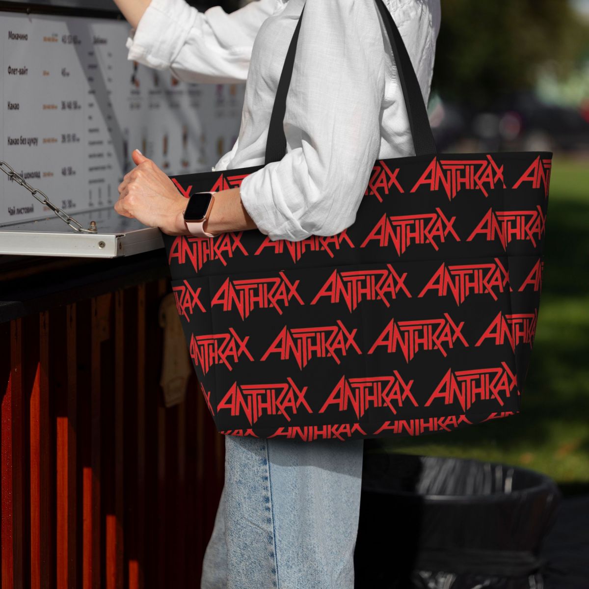 Anthrax Music Band Logo Beach  - Yoga Fitness Music incelemesi ve fiyatı