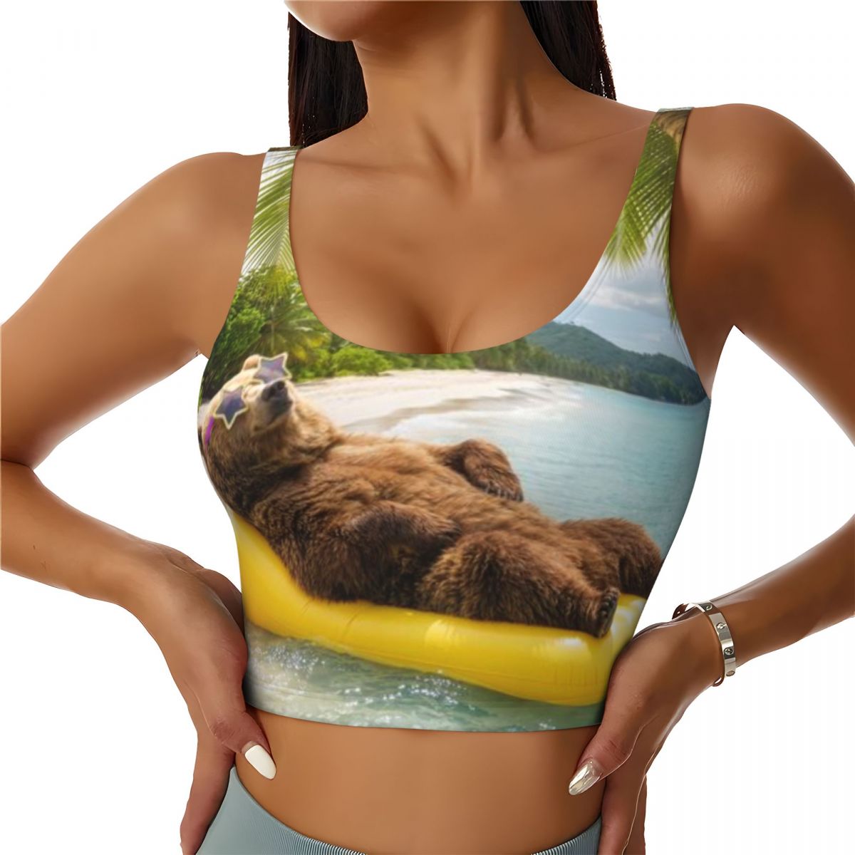 Color Block Yoga Top Grizzly B - Yoga Fitness Holiday incelemesi ve fiyatı