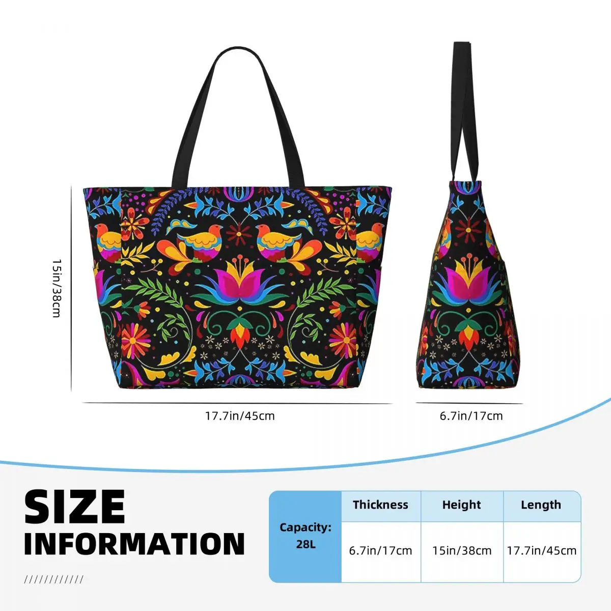 Mexican Flowers And Birds Beac - Yoga Fitness Tote incelemesi ve fiyatı