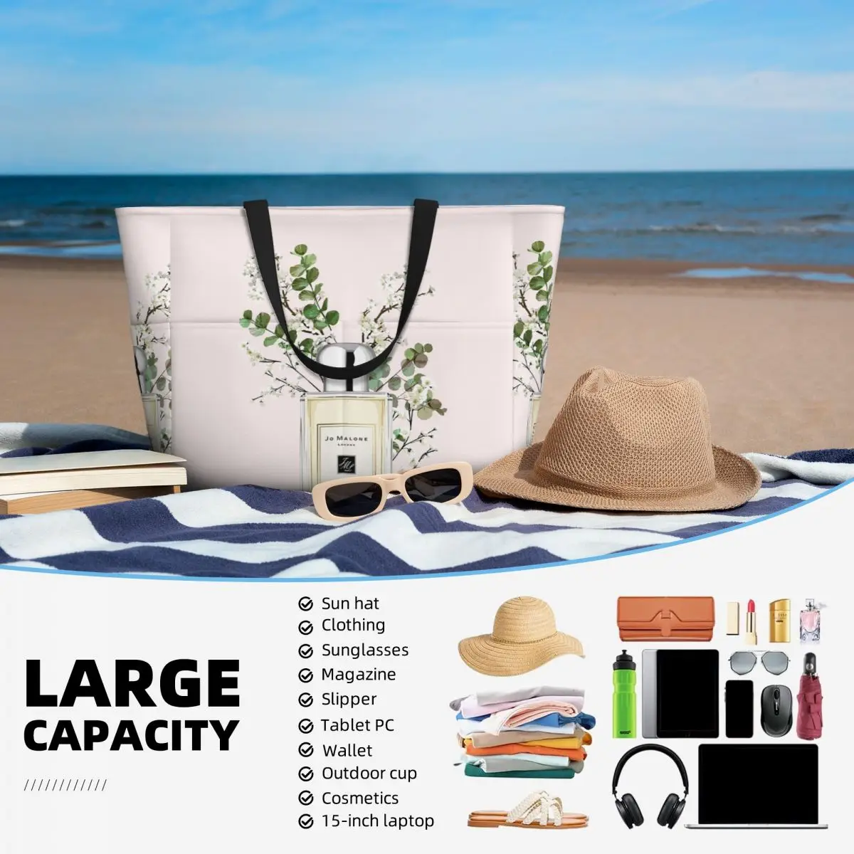 Jo Malon Beach Tote Bag Sport  - Yoga Fitness Tote incelemesi ve fiyatı