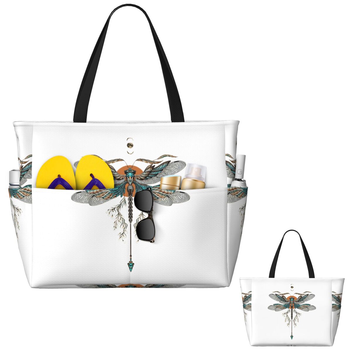 Dragon Fly Tattoo Beach Tote B - Yoga Fitness Tote incelemesi ve fiyatı