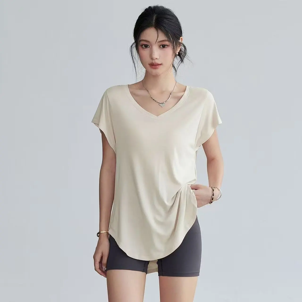Women's Slimming Round Neck Yo - Yoga Fitness Exercises incelemesi ve fiyatı